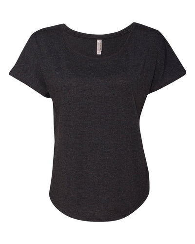 Next Level Women’s Triblend Dolman T-Shirt - 6760 - Vintage Black