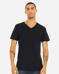 BELLA + CANVAS Unisex Jersey V-Neck Tee - 3005 - Vintage Black
