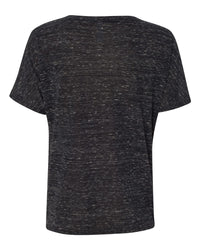 BELLA + CANVAS Women’s Slouchy V-Neck Tee - 8815 - Black Marble