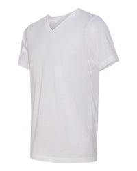 BELLA + CANVAS Unisex Triblend V-Neck Tee - 3415 - Solid White Triblend