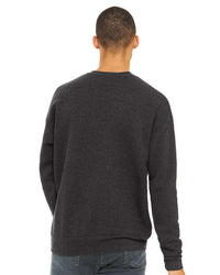 BELLA + CANVAS Unisex Sponge Fleece Drop Shoulder Crewneck Sweatshirt - 3945 - Dark Grey Heather