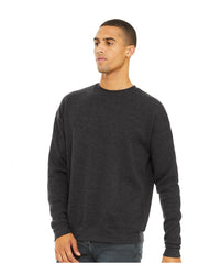 BELLA + CANVAS Unisex Sponge Fleece Drop Shoulder Crewneck Sweatshirt - 3945 - Dark Grey Heather