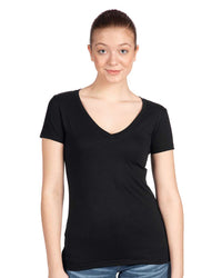 Next Level Women's Ideal V-Neck T-Shirt - 1540 - Black