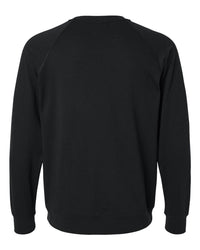 Next Level Unisex Laguna Raglan Crewneck Sweatshirt - 9000 - Black