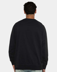 Next Level Unisex Laguna Raglan Crewneck Sweatshirt - 9000 - Black