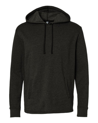 Next Level Unisex Malibu Welt Pocket Hoodie Sweatshirt - 9300 - Heather Black