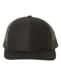 Richardson Snapback Trucker Cap - 112 - Black