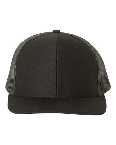 Richardson Snapback Trucker Cap - 112 - Black