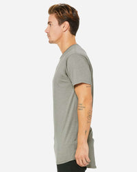 BELLA + CANVAS Men's Long Body Urban Tee - 3006 - Heather Stone