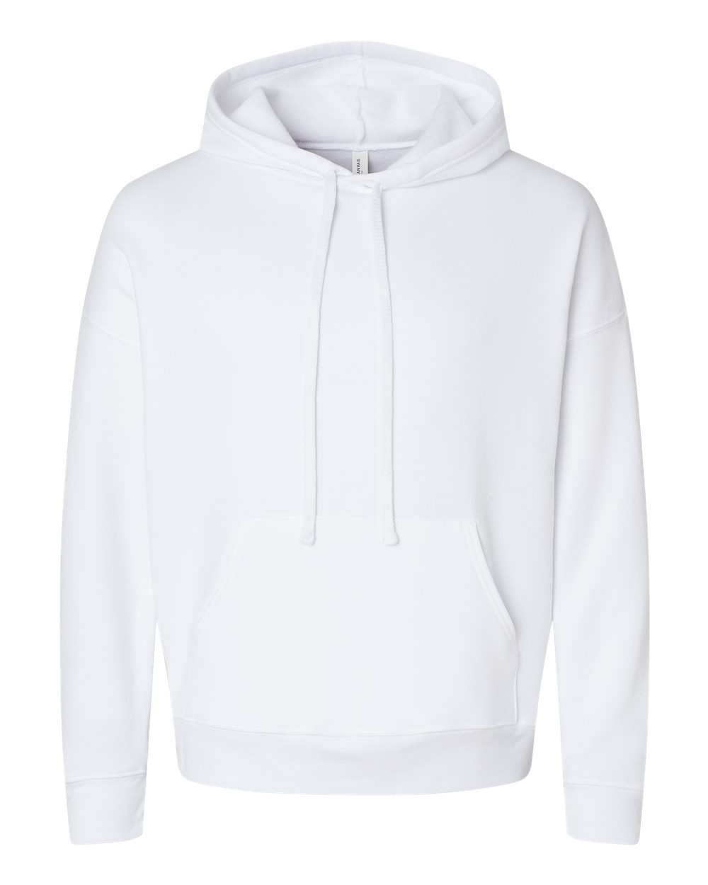 BELLA + CANVAS Unisex Sponge Fleece Drop Shoulder Hoodie Sweatshirt - 3729 - White