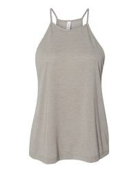 BELLA + CANVAS Women's Flowy High-Neck Tank - 8809 - Heather Stone