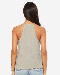 BELLA + CANVAS Women's Flowy High-Neck Tank - 8809 - Heather Stone