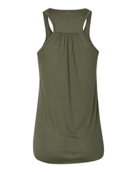 BELLA + CANVAS Women's Flowy Racerback Tank - 8800 - Military Green