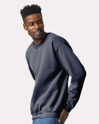 Gildan Unisex Heavy Blend™ Crewneck Sweatshirt - 18000 - Heather Dark Navy