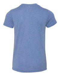 BELLA + CANVAS Youth Triblend Tee - 3413Y - Blue Triblend
