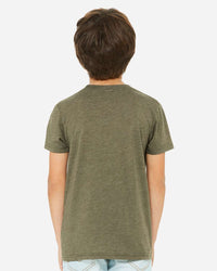 BELLA + CANVAS Youth Triblend Tee - 3413Y - Olive Triblend