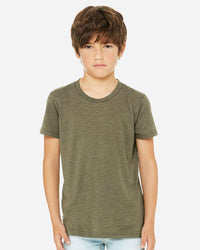 BELLA + CANVAS Youth Triblend Tee - 3413Y - Olive Triblend