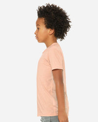 BELLA + CANVAS Youth Triblend Tee - 3413Y - Peach Triblend