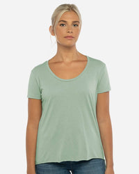 Next Level Women's Festival Scoop Neck T-Shirt - 5030 - Stonewash Green