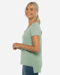 Next Level Women's Festival Scoop Neck T-Shirt - 5030 - Stonewash Green