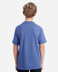 Gildan Youth DryBlend® T-Shirt - 8000B - Heather Deep Royal