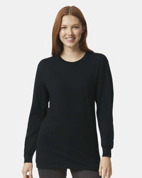 American Apparel Unisex Fine Jersey Long Sleeve Tee - 2007 - Black