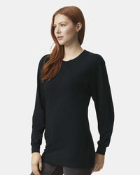 American Apparel Unisex Fine Jersey Long Sleeve Tee - 2007 - Black