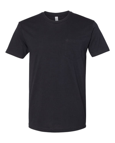 Next Level Unisex Cotton Pocket T-Shirt - 3605 - Black