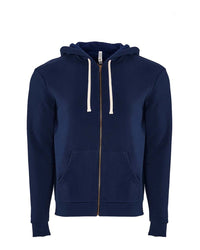Next Level Unisex Santa Barbara Full-Zip Hoodie Sweatshirt - 9602 - Midnight Navy