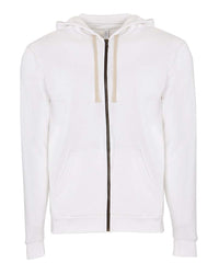 Next Level Unisex Santa Barbara Full-Zip Hoodie Sweatshirt - 9602 - White