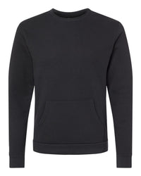 Next Level Unisex Santa Barbara Pocket Crewneck Sweatshirt - 9001 - Black