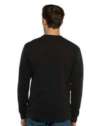 Next Level Unisex Santa Barbara Pocket Crewneck Sweatshirt - 9001 - Black