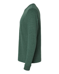 Next Level Unisex Sueded Long Sleeve T-Shirt - 6411 - Heather Forest Green