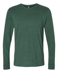 Next Level Unisex Sueded Long Sleeve T-Shirt - 6411 - Heather Forest Green