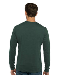 Next Level Unisex Sueded Long Sleeve T-Shirt - 6411 - Heather Forest Green