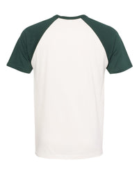 Next Level Unisex Cotton Raglan T-Shirt - 3650 - Forest Green/ Natural