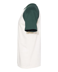 Next Level Unisex Cotton Raglan T-Shirt - 3650 - Forest Green/ Natural