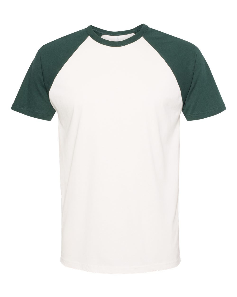 Next Level Unisex Cotton Raglan T-Shirt - 3650 - Forest Green/ Natural