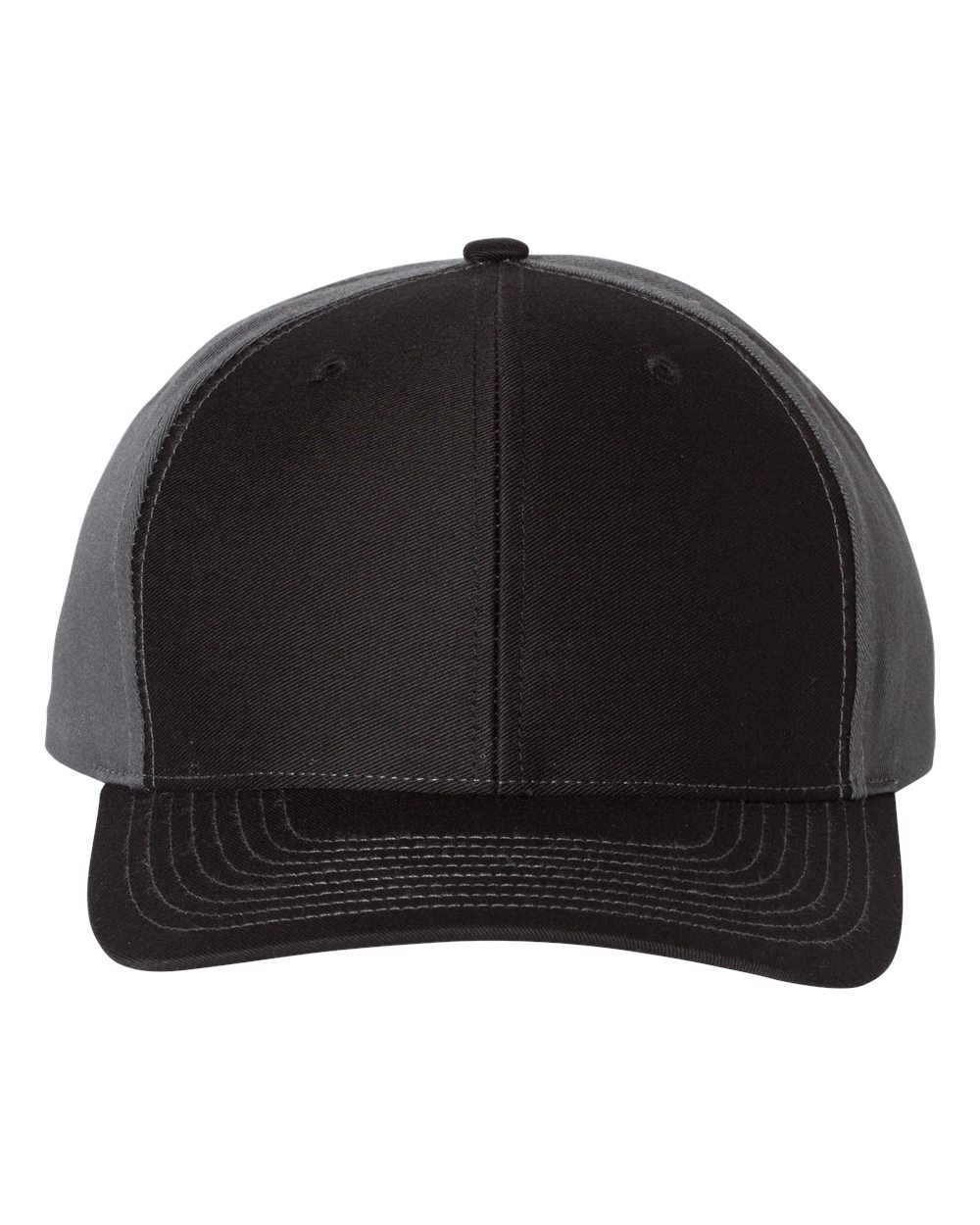 Richardson Twill Back Trucker Cap - 312 - Black/ Charcoal