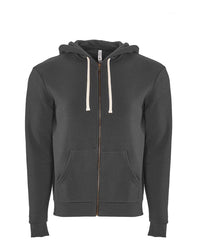 Next Level Unisex Santa Barbara Full-Zip Hoodie Sweatshirt - 9602 - Heavy Metal