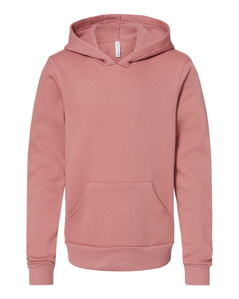 BELLA + CANVAS Youth Sponge Fleece Hoodie Sweatshirt - 3719Y - Mauve