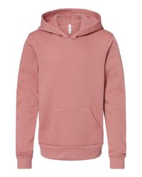 BELLA + CANVAS Youth Sponge Fleece Hoodie Sweatshirt - 3719Y - Mauve