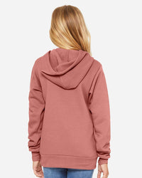 BELLA + CANVAS Youth Sponge Fleece Hoodie Sweatshirt - 3719Y - Mauve