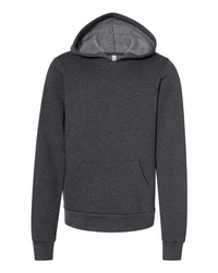 BELLA + CANVAS Youth Sponge Fleece Hoodie Sweatshirt - 3719Y - Dark Grey Heather