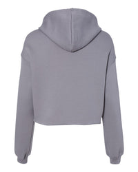 BELLA + CANVAS Women's Crop Fleece Hoodie Sweatshirt - 7502 - Storm