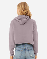 BELLA + CANVAS Women's Crop Fleece Hoodie Sweatshirt - 7502 - Storm
