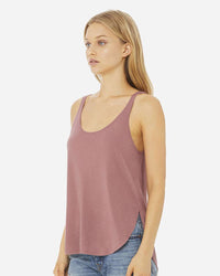 BELLA + CANVAS Women's Flowy Tank with Side Slit - 8802 - Mauve
