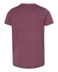 BELLA + CANVAS Youth Triblend Tee - 3413Y - Maroon Triblend