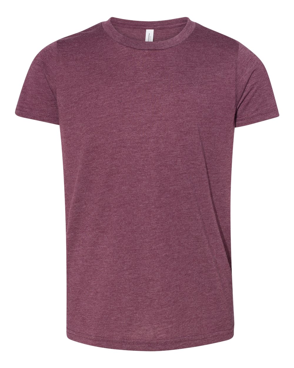 BELLA + CANVAS Youth Triblend Tee - 3413Y - Maroon Triblend