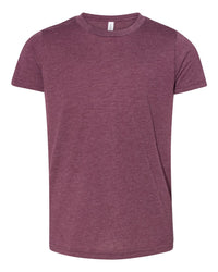 BELLA + CANVAS Youth Triblend Tee - 3413Y - Maroon Triblend